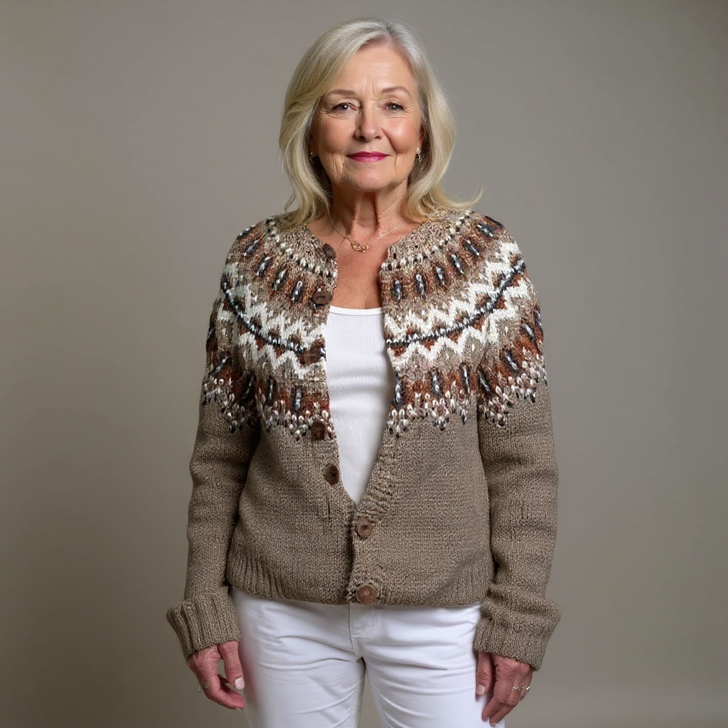 HARLOW | KLASSISCHE ICELANDIC VINTAGE-STRICKJACKE