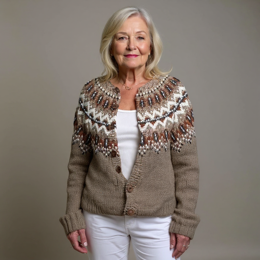 HARLOW | KLASSISCHE ICELANDIC VINTAGE-STRICKJACKE