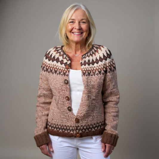 GEORGINA | RETRO-STRICKJACKE IM ISLÄNDISCHEN STIL