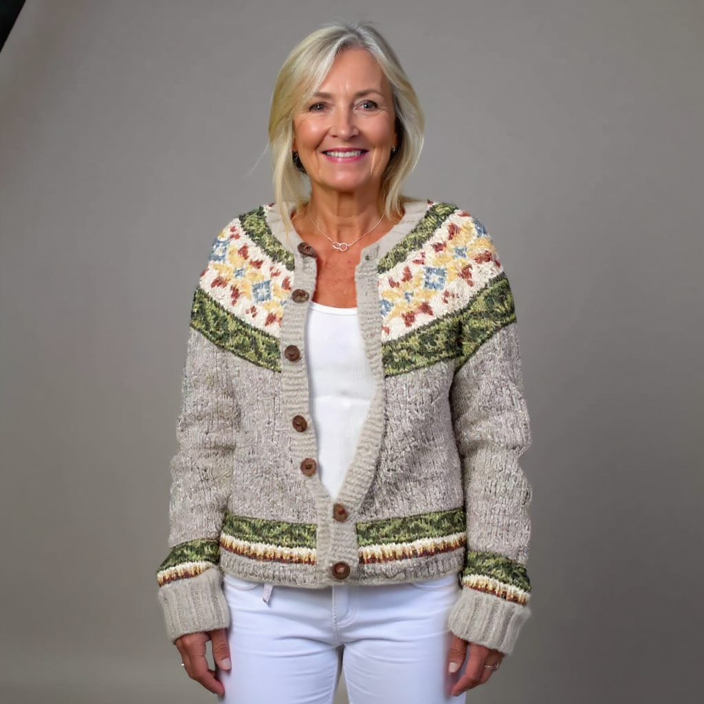 EDITH | VINTAGE-INSPIRIERTE ISLÄNDISCHE STRICKJACKE