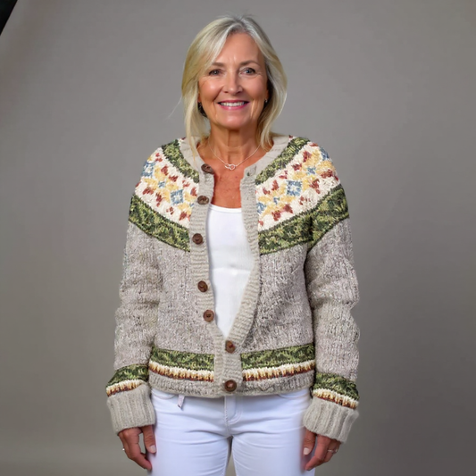 EDITH | VINTAGE-INSPIRIERTE ISLÄNDISCHE STRICKJACKE