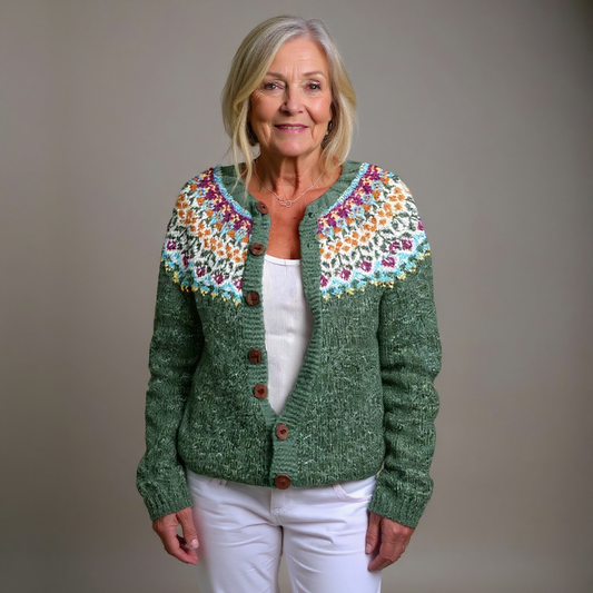 MAREN | KLASSISCHE ISLÄNDISCHE VINTAGE-STRICKJACKE