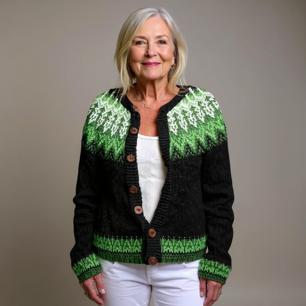 MAISIE | RETRO-STRICKJACKE IM ISLAND-LOOK
