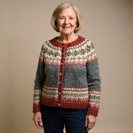 SORENNA | KLASSISCHE ISLÄNDERSTRICKJACKE