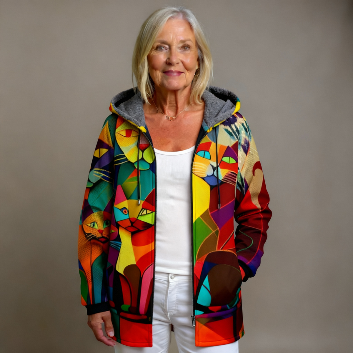 ELANDRA | LUXURIÖSE KÜNSTLERISCHE STRICKJACKE