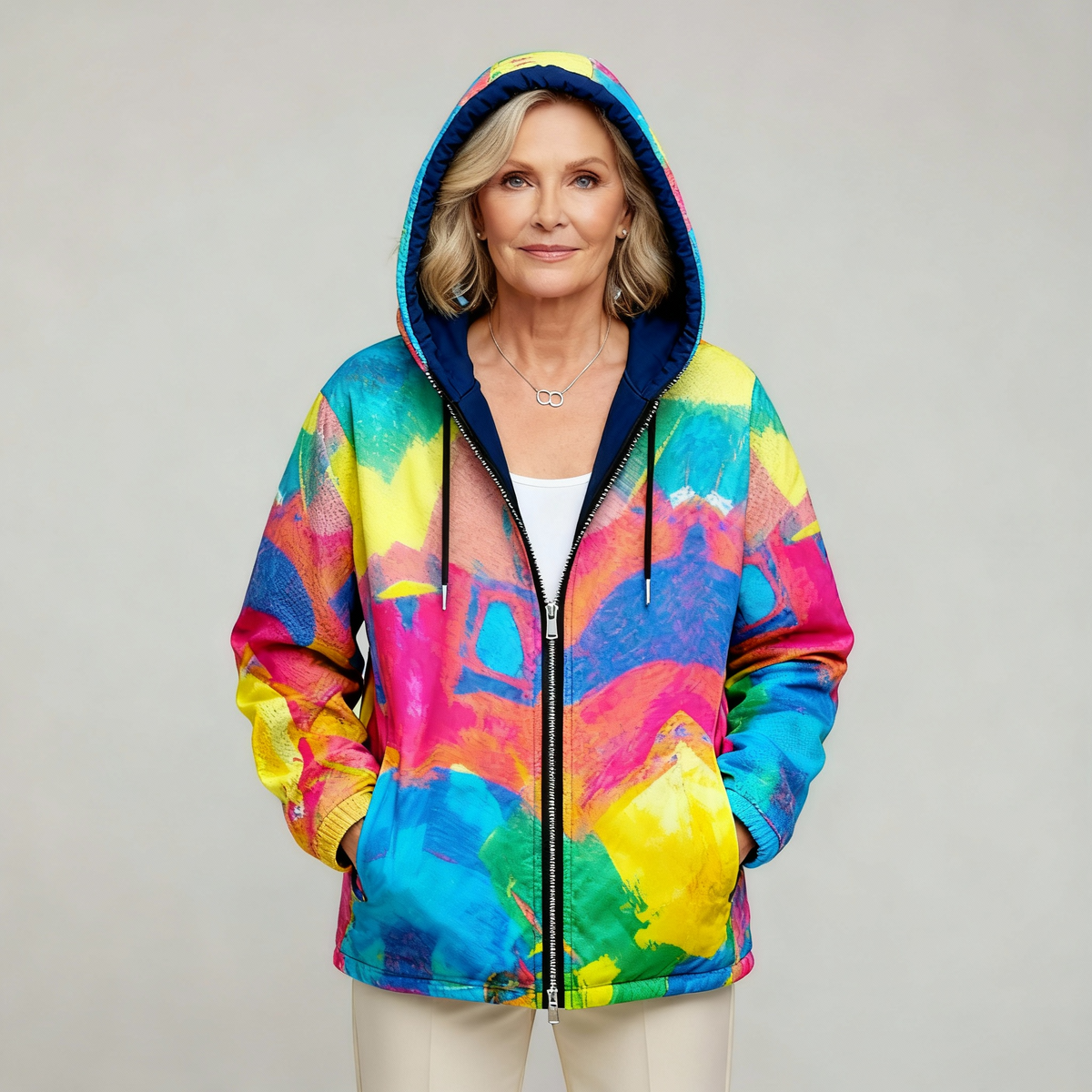 TIARNA | LUXURIÖSER, VON KUNST INSPIRIERTER CARDIGAN