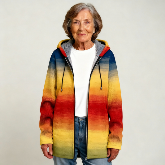 NOORA | LUXURIÖSE KÜNSTLERISCHE STRICKJACKE
