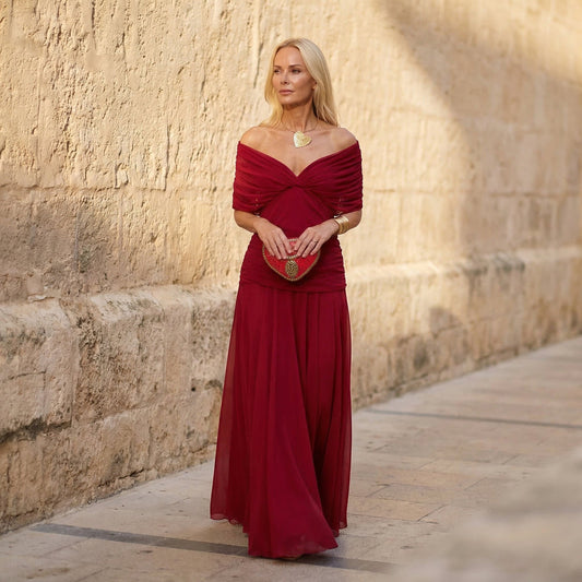 HARPER | ELEGANTES ROTES KLEID