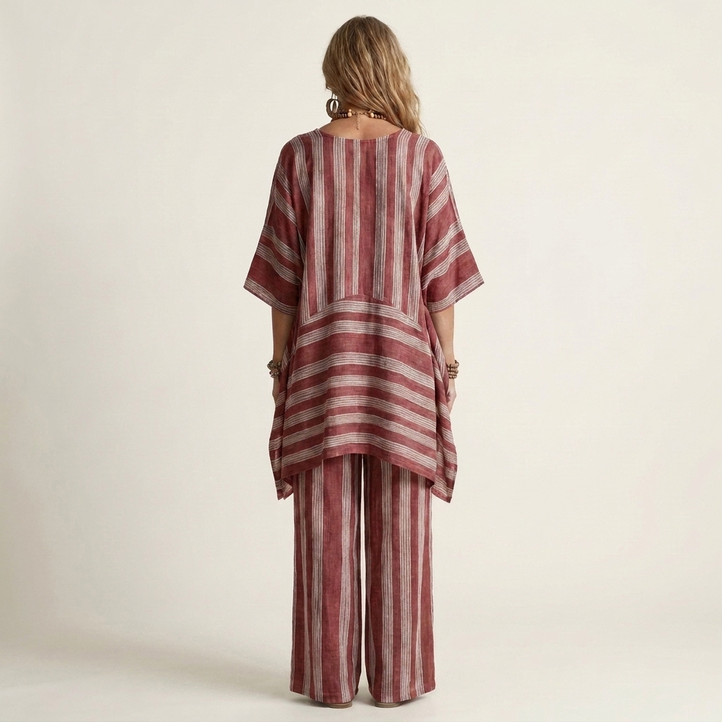 SASHA | ZWEITEILIGES SET MIT STREIFENMUSTER