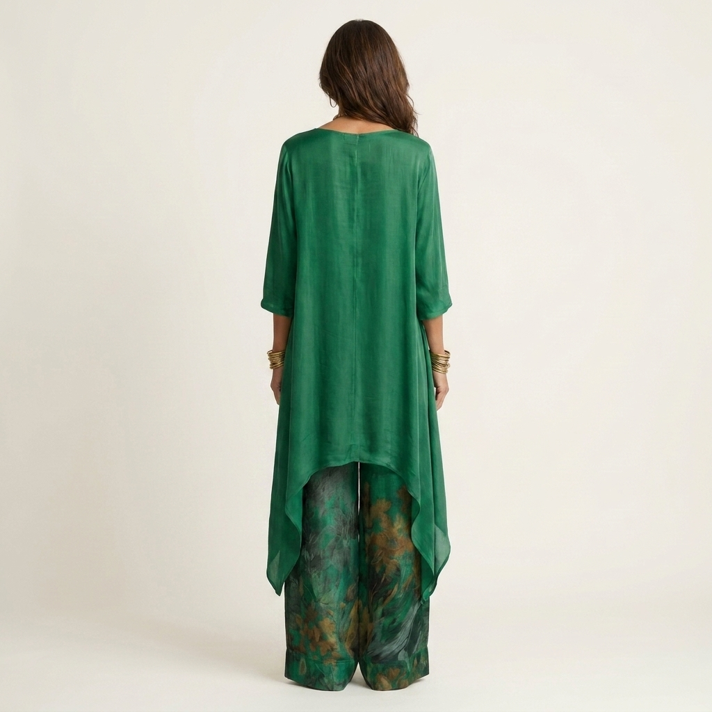 AVALYN | ZWEITEILIGES SET MIT ASYMMETRISCHER TUNIKA