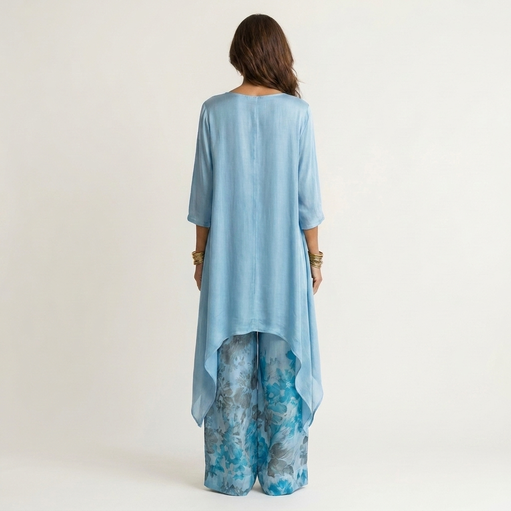 AVALYN | ZWEITEILIGES SET MIT ASYMMETRISCHER TUNIKA