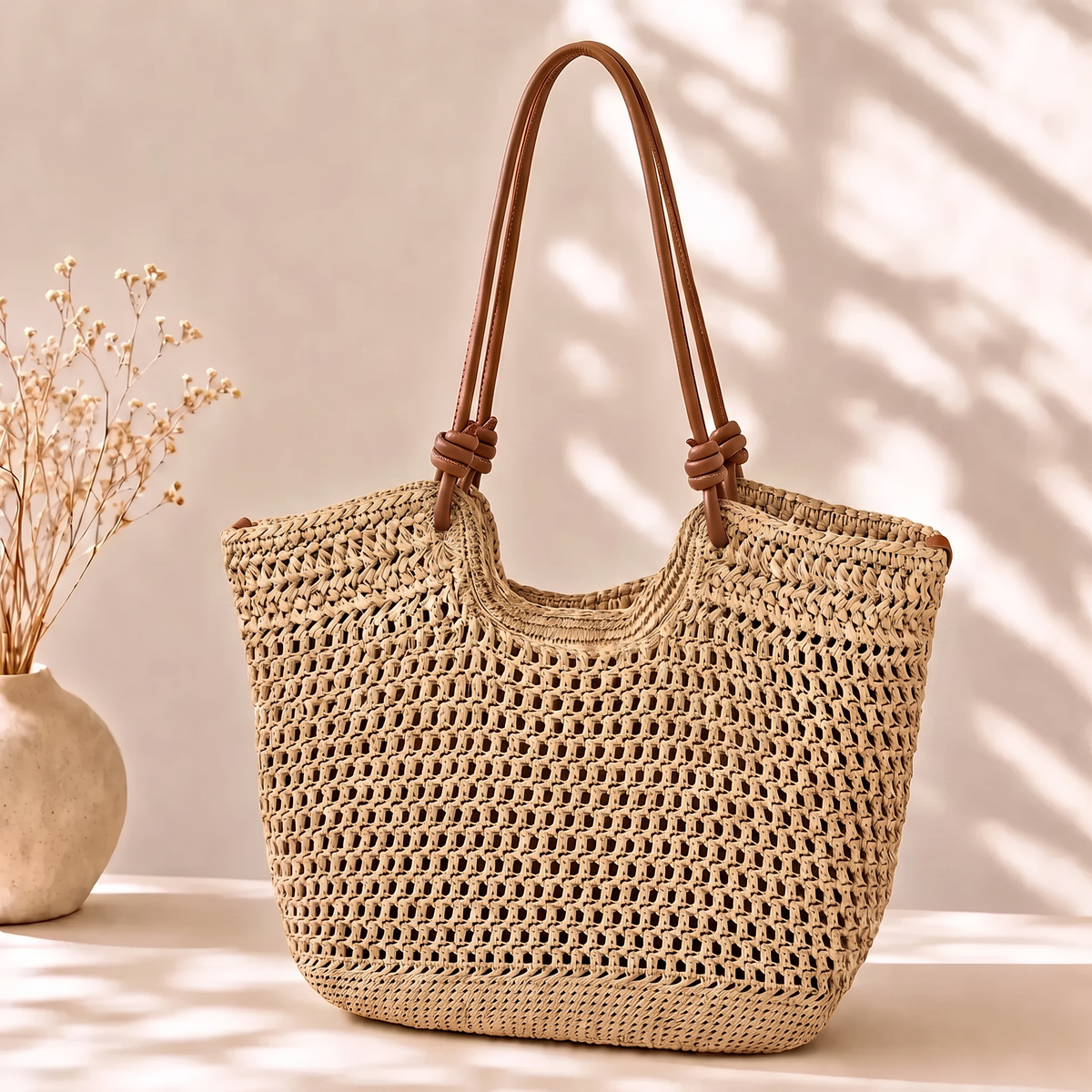 CLARE | GEHÄKELTE STRANDTASCHE