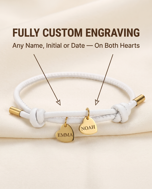 LEDERARMBAND MIT DOPPELHERZ