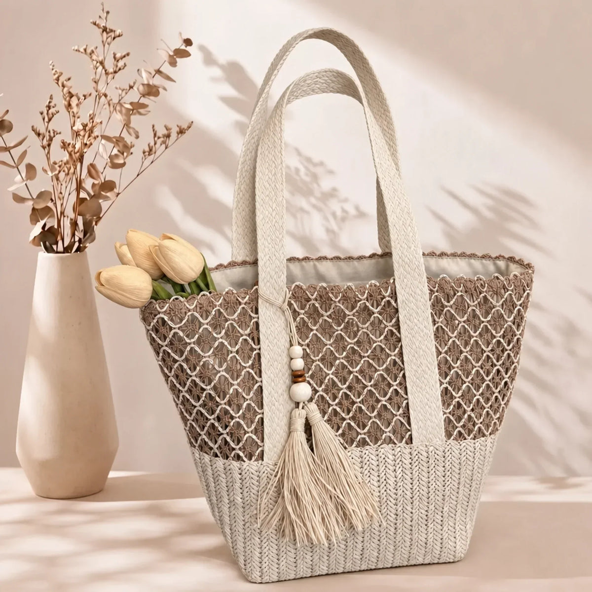 STACY | BOHO-TASCHENTASCHE MIT QUASTEN