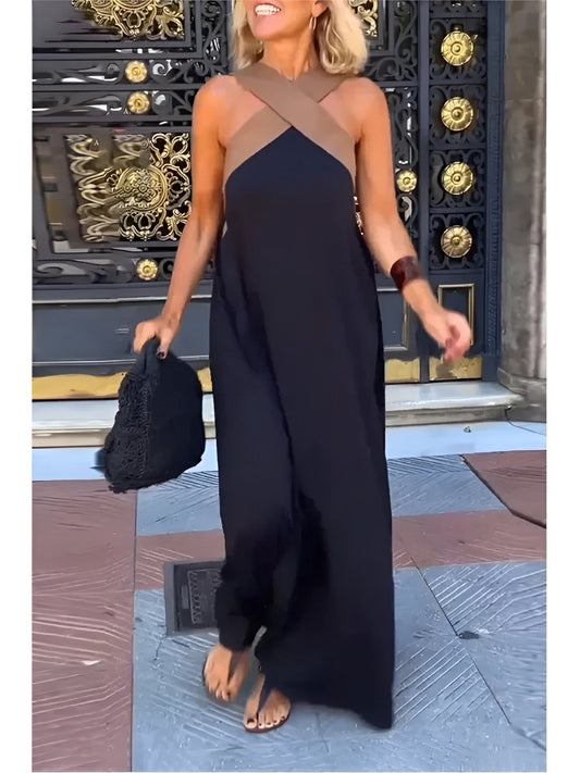 DELPHINE | KLEID MIT GEKREUZTEM SCHNITT