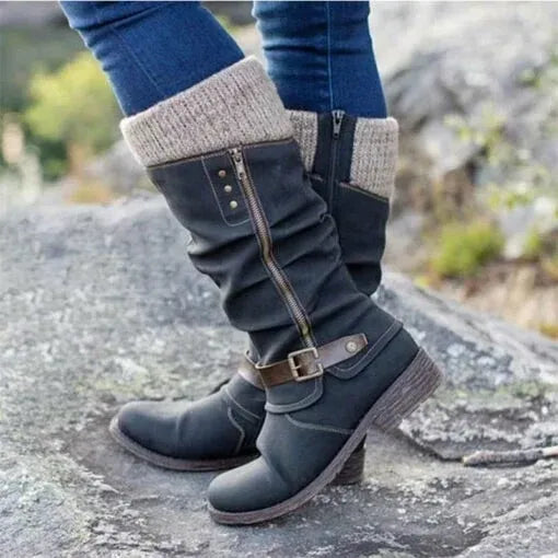 BARBARA | KLASSISCHE STIEFELETTEN MIT SEITLICHEM REISSVERSCHLUSS