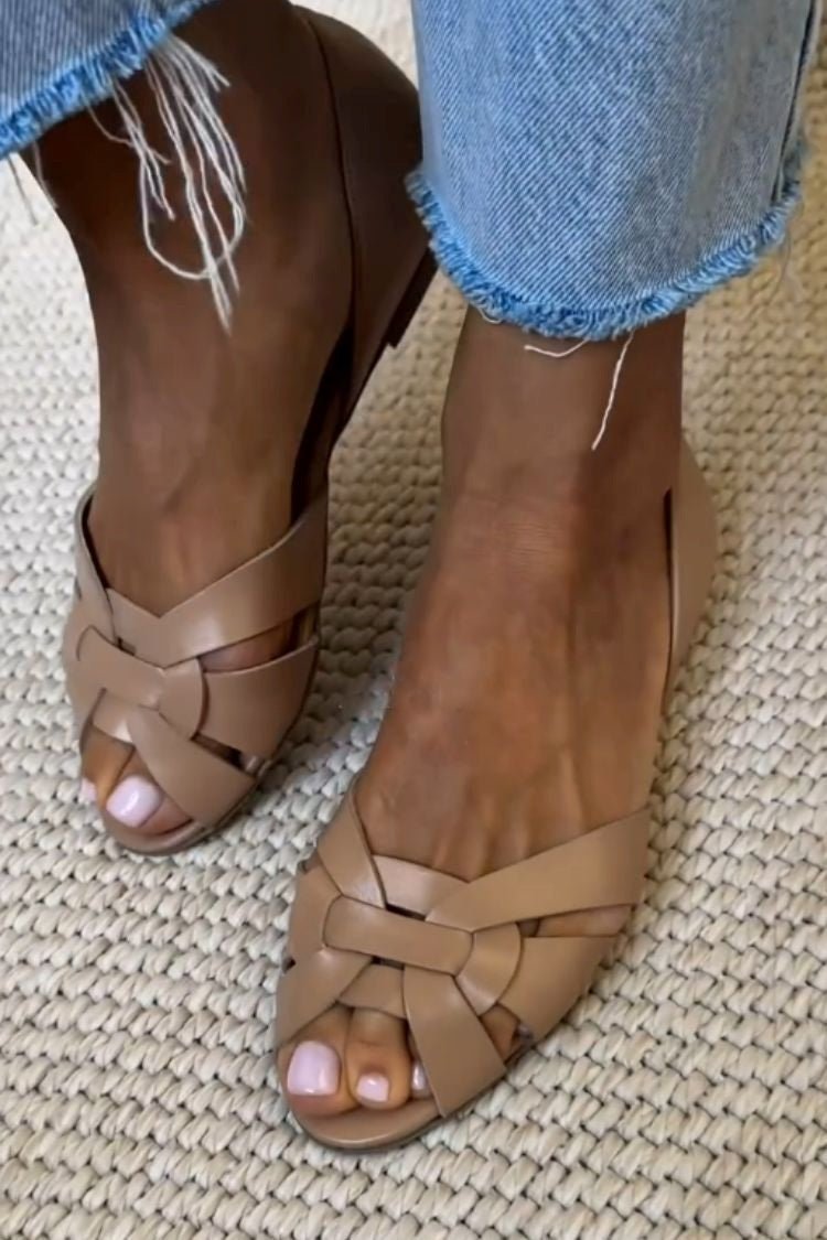 SERAFINA | GEFLOCHTENE SANDALEN