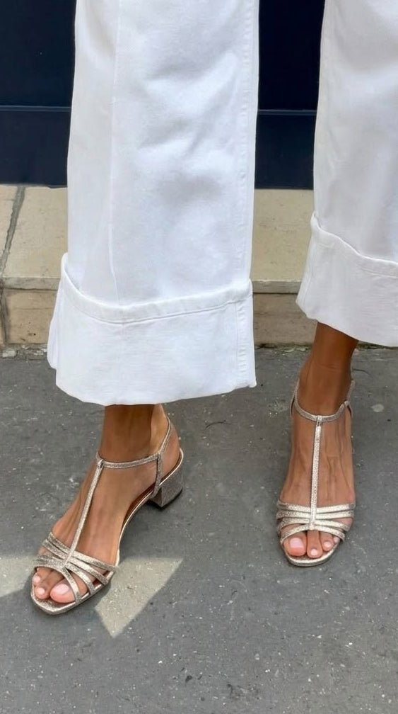 ALEGRE | GOLDENE SANDALEN: ELEGANZ FÜR JEDEN TAG