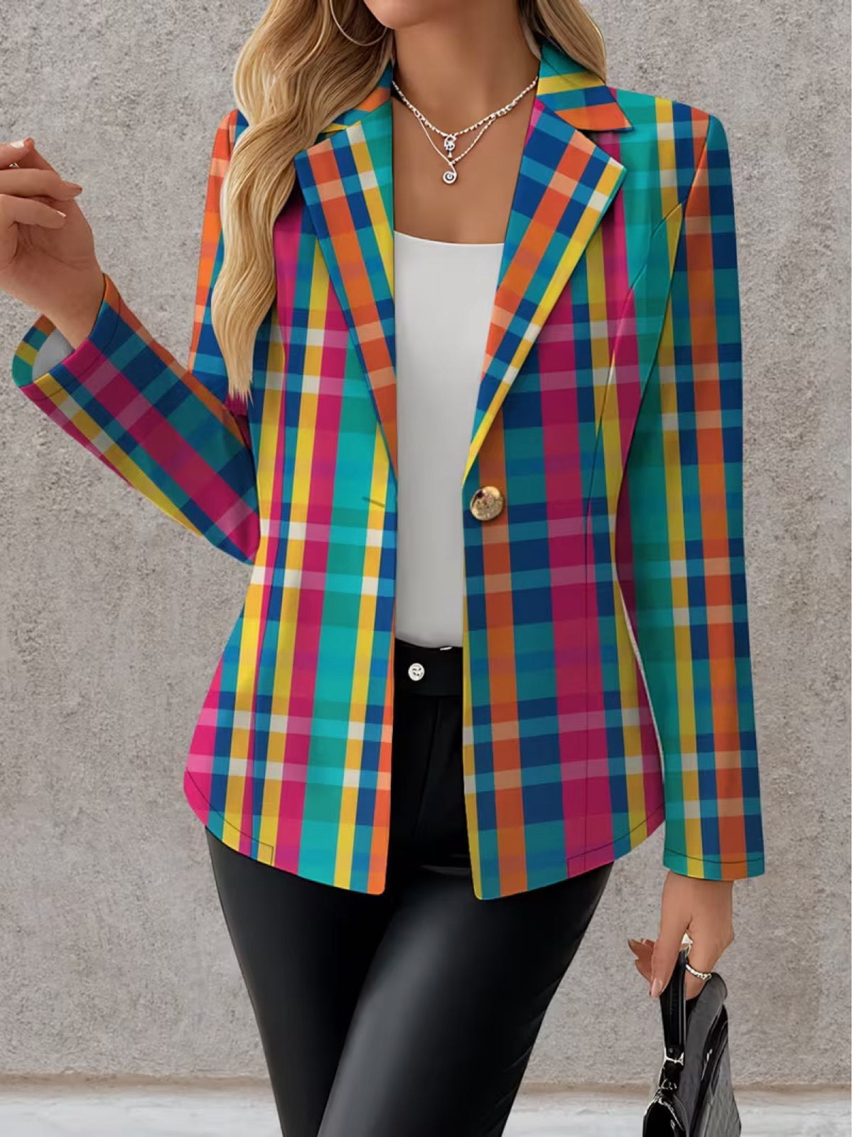 ROSALINE | REGENBOGEN-KARO-BLAZER