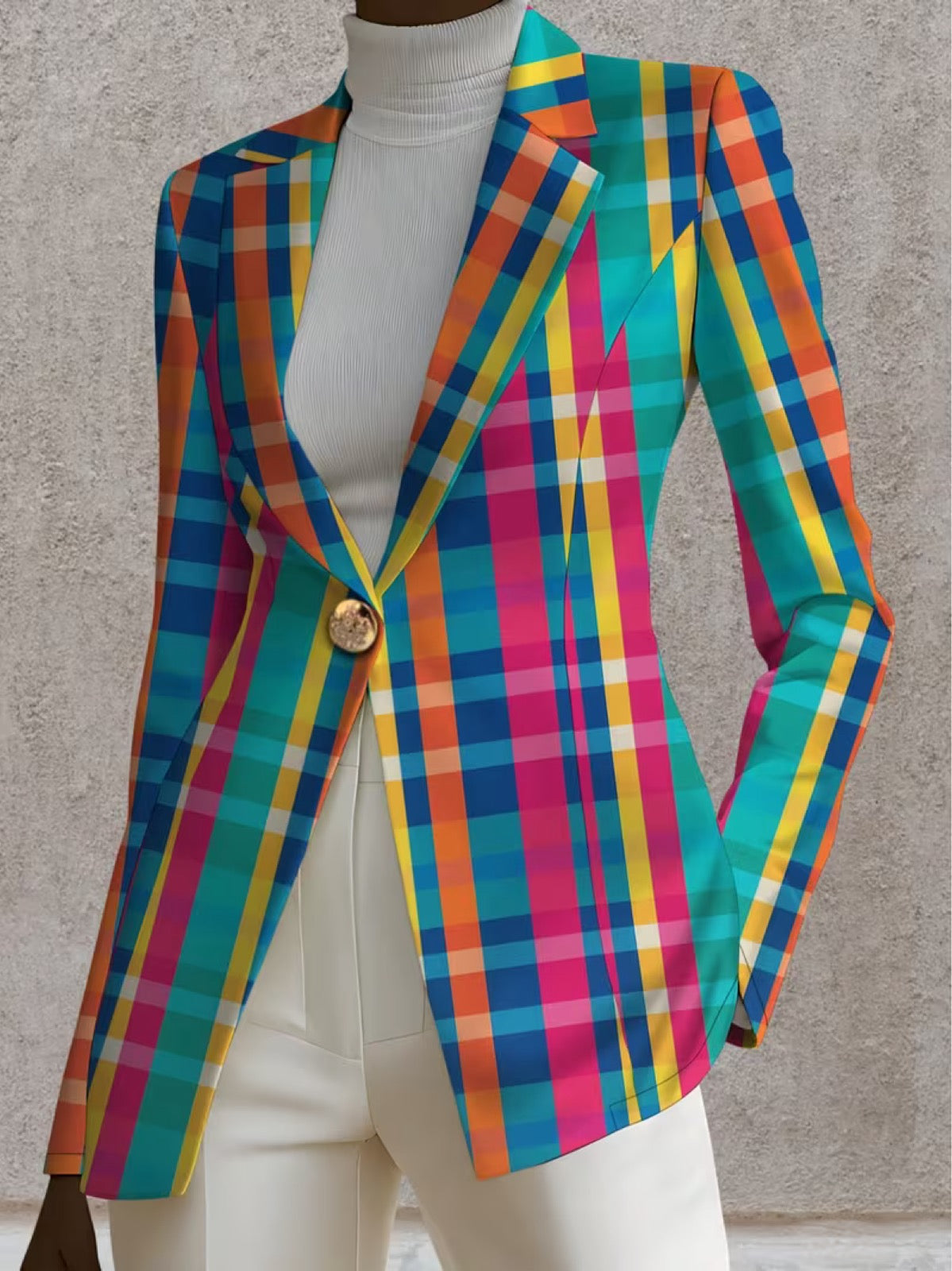 ROSALINE | REGENBOGEN-KARO-BLAZER