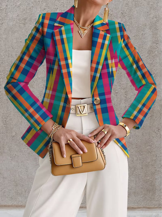 ROSALINE | REGENBOGEN-KARO-BLAZER