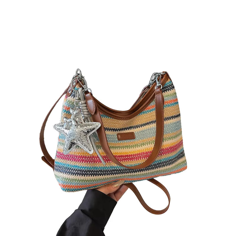 DIE GESTREIFTE | BOHO-UMHÄNGETASCHE