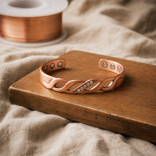 SOPHIE | KUPFERARMBAND MIT NAHT