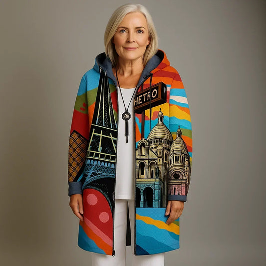 MARLEE | LUXURIÖSE STRICKJACKE MIT KÜNSTLERISCHER INSPIRATION