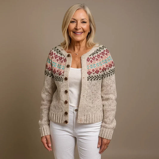 ELSIE | KLASSISCHE ISLÄNDISCHE STRICKJACKE