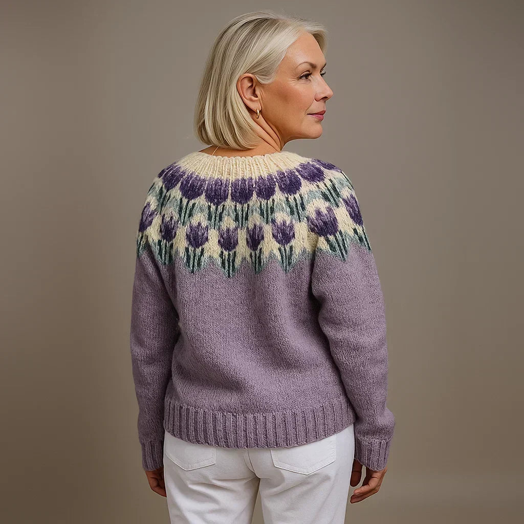 ELIN | KLASSISCHE ISLÄNDISCHE VINTAGE-STRICKJACKE