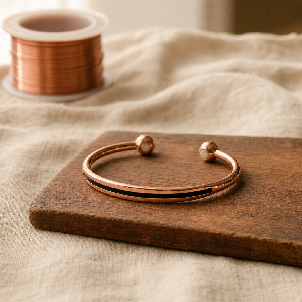 POPPY | KUPFERARMBAND MIT ADERSTRUKTUR